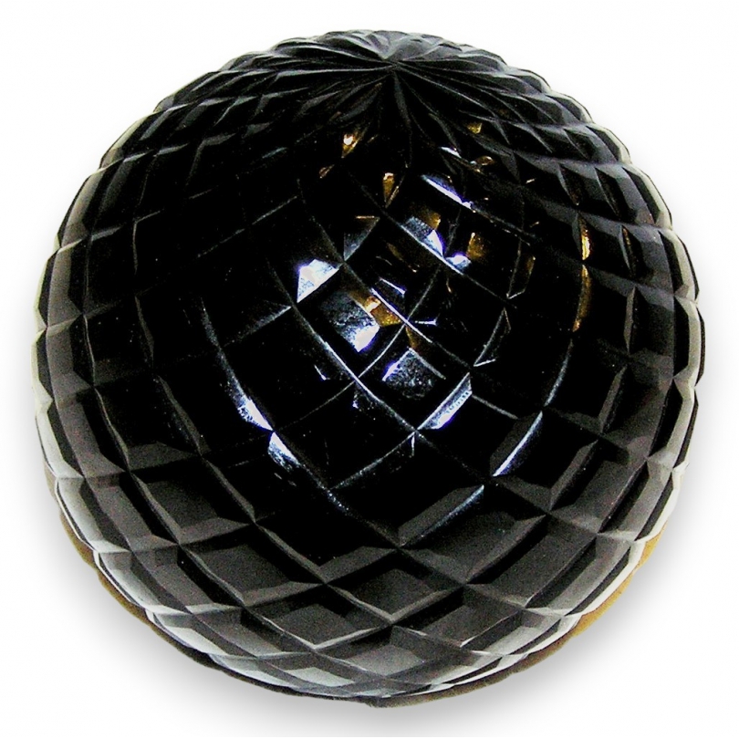 Boule en verre "Diamond" Ambre