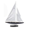Model of the "J-Yacht 'Rainbow'" sailing yacht at Moinat SA – Antiques and home décor