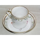 Porcelaine de Nyon, tasse et sous-tasse