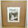 Gravure "Reichenbach chute du milieu"  sur Moinat SA  - Antiquités décoration -  Gravures, Lithos