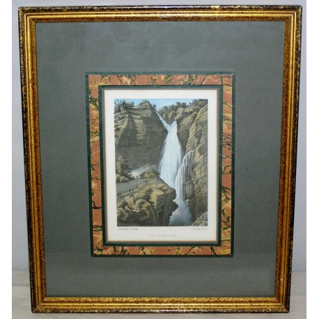 Gravure "Chutes de Reichenbach"  sur Moinat SA  - Antiquités décoration -  Gravures, Lithos