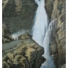 Gravure "Chutes de Reichenbach"  sur Moinat SA  - Antiquités décoration -  Gravures, Lithos