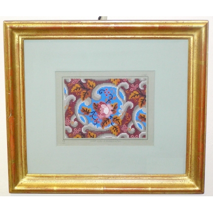 Aquarellierte Radierung „Tapisserie“ von Moinat SA – Antiquitäten und Dekoration – Radierungen, Lithografien