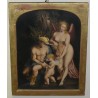 Aquarelle "Homme, Femme et enfant"  sur Moinat SA  - Antiquités décoration -  Gouaches, Aquarelles, Pastels