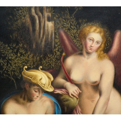 Aquarelle "Homme, Femme et enfant"  sur Moinat SA  - Antiquités décoration -  Gouaches, Aquarelles, Pastels