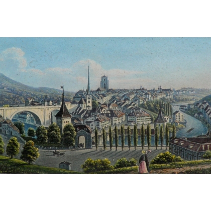 Engraving ‘Bern’ by Moinat SA – Antiques and decorative items – Engravings, lithographs
