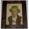 Pastel "Paysan Neuchâtelois", signé J. BARRAUD
