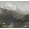 Engraving ‘Col de Balme’ by BARTLETT on Moinat SA – Antiques and decorative items – Engravings, lithographs
