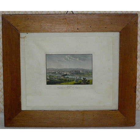 Coloured engraving "Aarau, Capital of" by Moinat SA – Antiques and decorative items – Engravings, lithographs