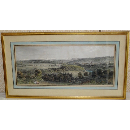 "Fribourg" lithograph by Moinat SA – Antiques and decorative items – Engravings, lithographs