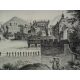 Gravure "Vue de Genève"