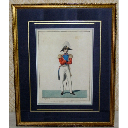 Gravure \"Capitano svizzero in bassa uniforme\"
