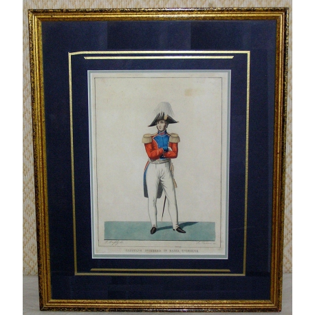 Engraving: ‘Capitano svizzero in bassa’ by Moinat SA – Antiques and decorative items – Engravings, lithographs