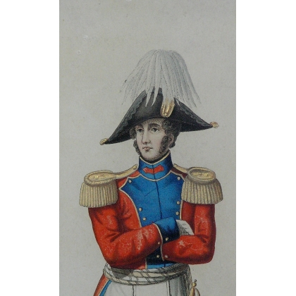 Engraving: ‘Capitano svizzero in bassa’ by Moinat SA – Antiques and decorative items – Engravings, lithographs