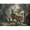 Lithografie „Les Cerfs“ von SCHOLZ bei Moinat SA – Antiquitäten und Dekoration – Stiche, Lithografien