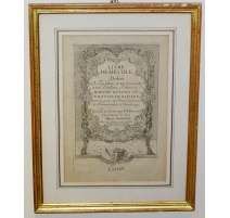 Gravure "Livre de meuble"