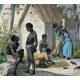 Gravure "Personnages Africans"