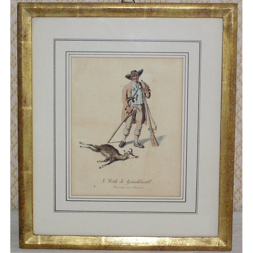 Gravure J Roth de Grindelwald chasseur