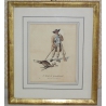 Gravure "J Roth de Grindelwald chasseur