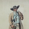 Gravure \"Grindelwald chasseur aux chamois\"