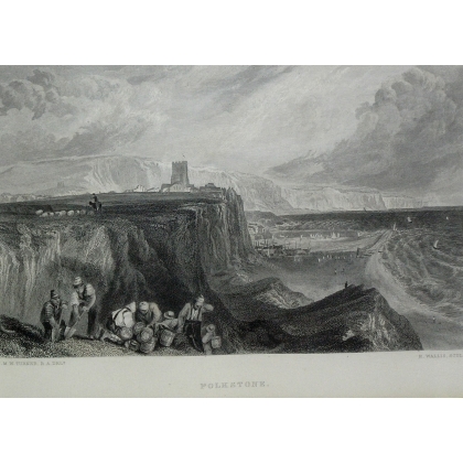 Pair of engravings, ‘Folkstone’ and ‘The’, by Moinat SA – Antiques and decorative items – Engravings, lithographs