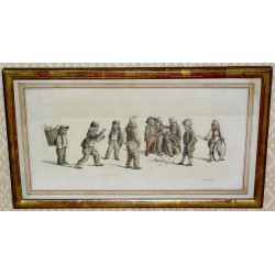 Engraving  "Child and Marbles" by  from Moinat SA  - Antiques and decorative items -  Engravings, Lithographs