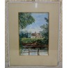 Aquarelle "Cottage"  sur Moinat SA  - Antiquités décoration -  Gouaches, Aquarelles, Pastels