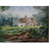 Aquarelle "Cottage"  sur Moinat SA  - Antiquités décoration -  Gouaches, Aquarelles, Pastels