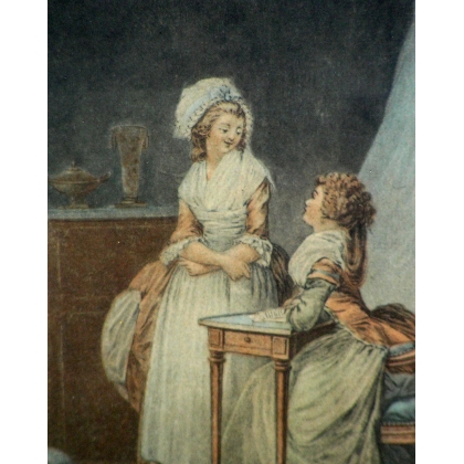 Gravure \"Le Petit Conseil\" de LAFRENSEN