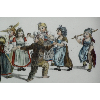 Engraving "Jeux-Enfants" by MIND on Moinat SA – Antiques and decorative items – Engravings, lithographs