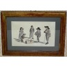 Engraving ‘Child and Puppets’ by Moinat SA – Antiques and decorative items – Engravings, lithographs