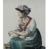 Engraving ‘Peasant Woman from the Lenk Valley’ by Moinat SA – Antiques and decorative items – Engravings, lithographs