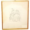 Tableau encre \"Caprice espagnol\" signé LUCE
