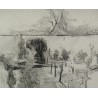 Zeichnung „Landschaft“ von OTTO VAUTIER bei Moinat SA – Antiquitäten und Dekoration