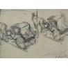  Dessin "Caléche" de OTTO VAUTIER sur  Moinat SA  - Antiquités décoration