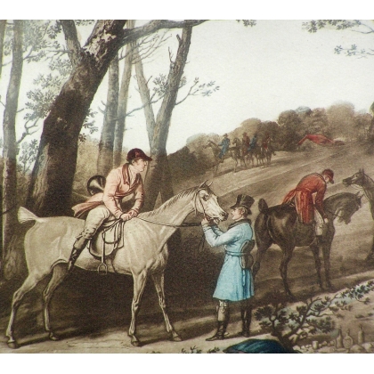 Lithografie „Le Rendez-vous“ von Moinat SA – Antiquitäten und Dekorationsgegenstände – Stiche, Lithografien