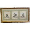 Gravure "3 chevaux"  sur Moinat SA  - Antiquités décoration -  Gravures, Lithos