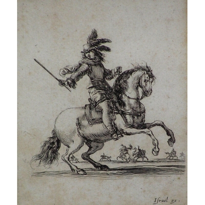 Gravure "3 chevaux"  sur Moinat SA  - Antiquités décoration -  Gravures, Lithos