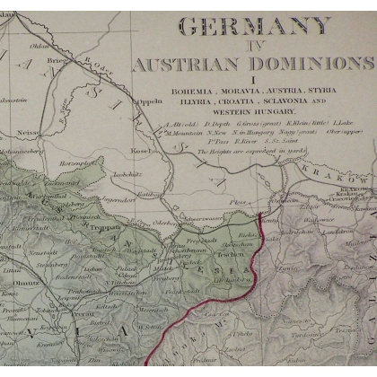 Radierung „Karte von Deutschland“ von Moinat SA – Antiquitäten und Dekorationsgegenstände – Radierungen, Lithografien