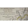 Gravure \"Les treize cantons de la Suisse\" BONNE