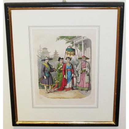Gravure \"Personnages Chinois\"