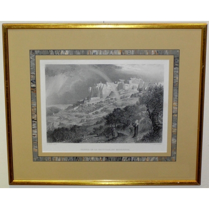 Engraving: ‘Iglesia de La Natividad’, by Moinat SA – Antiques and decorative items – Engravings, lithographs