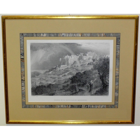 Gravure \"Iglesia de La Natividad, en Bethlehem\"