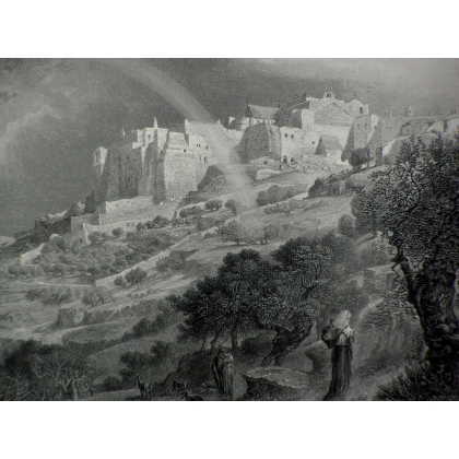 Gravure \"Iglesia de La Natividad, en Bethlehem\"