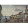 Stich „Ansicht der Stadt Zürich“ von Moinat SA – Antiquitäten und Dekoration – Stiche, Lithografien