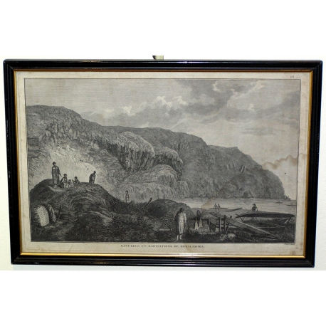 Engraving: ‘Nature and Dwellings’ by Moinat SA – Antiques and home décor – Engravings, lithographs