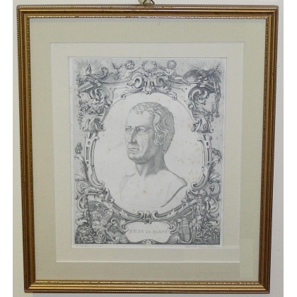 Gravure portrait de Frédéric César de LA HARPE