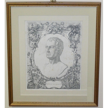 Gravure portrait de Frédéric César de LA HARPE
