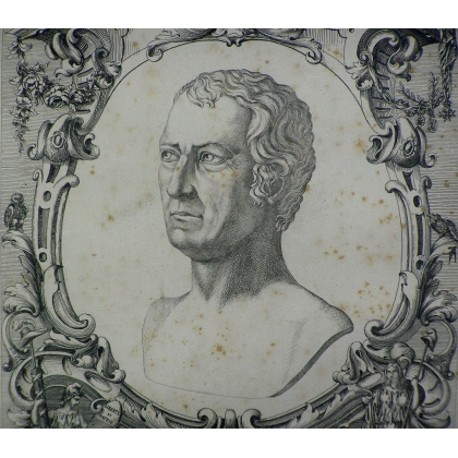 Gravure portrait de Frédéric César de  sur Moinat SA  - Antiquités décoration -  Gravures, Lithos