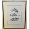 Radierung „Die Hauskatze“ von MIND bei Moinat SA – Antiquitäten und Dekoration – Radierungen, Lithografien